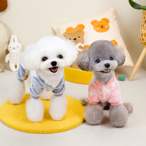 Chaleco con capucha de lana para mascotas Kawaii, abrigo grueso con botones de felpa para perro de peluche, talla pequeña, valoración cálida PARA USO DE DISFRACES - Product Image 2