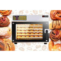 Four à pizza commercial à quatre niveaux, four électrique à quatre plateaux pour tartes, collations, ailes de poulet, tartes aux œufs, four à air chaud