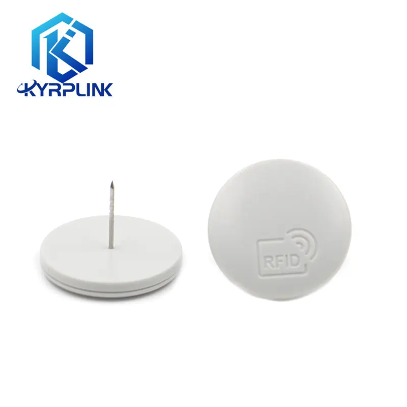 Kyrplink Uhf Rfid Anti-Diefstal Rfid Pin Tag Met Unieke Id Afdrukbare Voor Kleding Logistieke Tracking