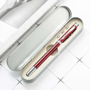 NOUVEAU Stylo bille 4 en 1 pour l'enseignement, stylo laser télescopique ROUGE avec étui métallique - Product Image 5