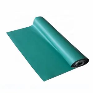 1mX10m 2mm 2 Layers Green Anti Static Nitrile Rubber Esd Floor Mat In Roll For Electronic Production Line