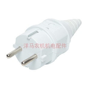 ปลั๊กไฟยุโรป 220V แบบกันน้ำ IP44 ป้องกันการหลุดร่วง ไม่ต้องต่อสายดิน วัสดุพลาสติก 1 ช่องเสียบ - Product Image 3