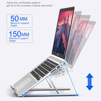 Support multifonctionnel N3 en alliage d'aluminium pour ordinateur portable Portable Pliant Ergonomique Réglable Support pour ordinateur portable pour Tablet PC