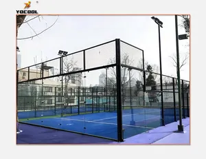 Tenis ve bahçe sporları uygulaması için toptan profesyonel açık alan Fitness ekipmanları yapay çim parkı Padel mahkemeleri