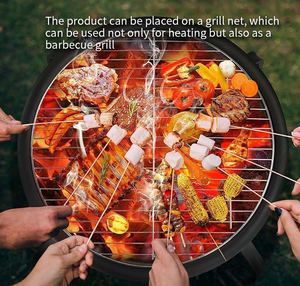 Camping Cour BBQ Extérieur Brûleur à bûches Brasier Extérieur Patio Heater Fire Pits Bowl Round Firepit for Bonfire Picnic - Product Image 5