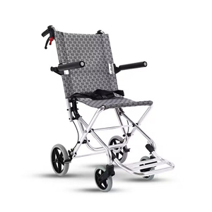 Silla de ruedas manual pequeña y ligera de aluminio plegable - Product Image 5