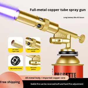 Pistolet à flamme domestique haut de gamme tout en cuivre <span class=keywords><strong>pour</strong></span> brûler les poils de porc, allumeur électronique à <span class=keywords><strong>gaz</strong></span> <span class=keywords><strong>pour</strong></span> <span class=keywords><strong>cartouche</strong></span>, brûleur à or, buse durable, modèle 8803 - Product Image 4