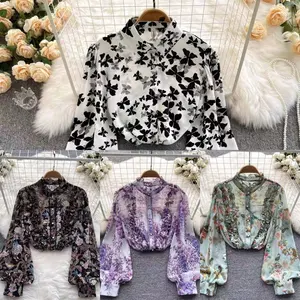 Factory Direct Sales 2023 Trendy Women's Tops Elegant Colorful Shirts Women