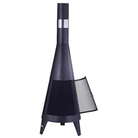 Foyer en fer portable de qualité supérieure avec poêle à fusée multi-combustibles enduit de poudre Villa/Grille de gril de jardin pour barbecue en plein air