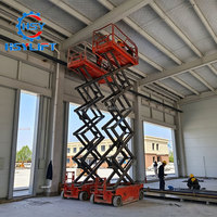 Plateforme élévatrice à ciseaux électrique autopropulsée de 300 kg de capacité de charge, vente d'usine en Chine, plateforme élévatrice hydraulique