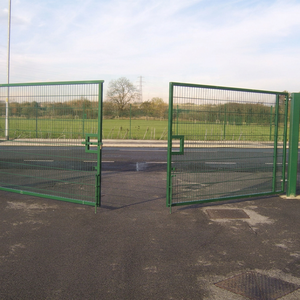 <span class=keywords><strong>Portail</strong></span> de jardin en treillis soudé 3D revêtu de PVC avec ensemble de panneaux de clôture assortis - Product Image 2