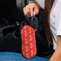 Étui à lunettes imprimé NSPDK Sorority, étui de rangement portable pour lunettes de soleil avec fermeture éclair et crochet, sac de voyage pour lunettes
