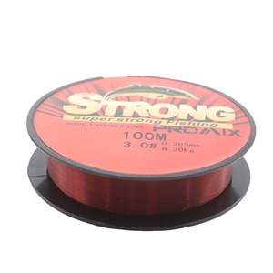 สายเอ็นตกปลาไนลอนโมโนฟิลาเมนต์ Strong Pro Mix ความแข็งแรงสูง 100 เมตร สีแดง สำหรับตกปลาทะเล - Product Image 2