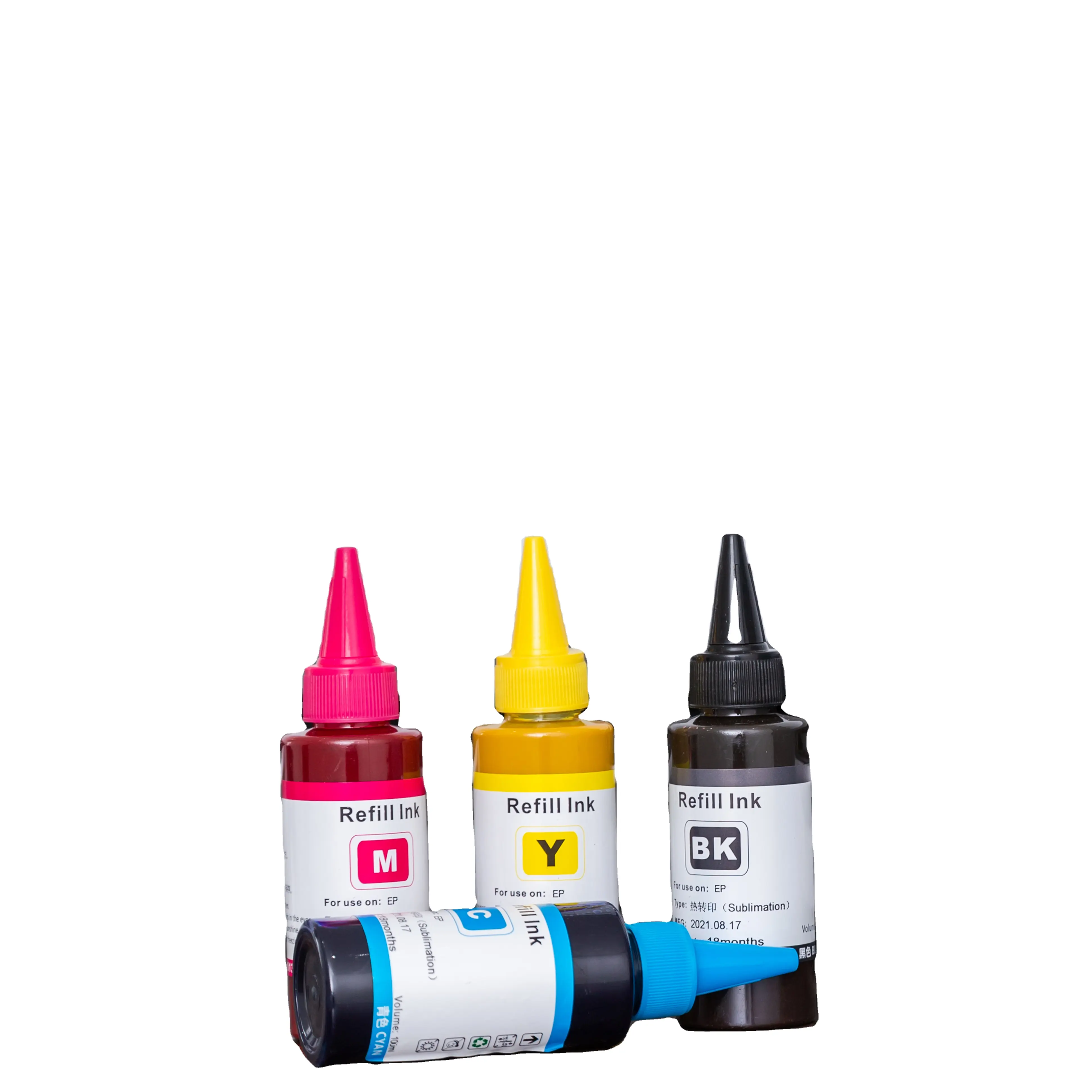 100ML Dye Sublimation Printing Inks For Epson Inkjet Printer 4 Color Heat Transfer Ink
