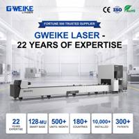 Machine de découpe laser à fibre Gweike T2 1500W à 3000W, double mandrin auto-centrant, pour tubes jusqu'à 120 mm, idéale pour les cadres de vélo
