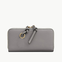 Rantai Pasokan Global Khusus # Dompet Wanita Trendy ZB212, Dompet RFID Grosir, Dompet Wanita Kulit PU Vegan, Dompet Panjang dengan Resleting
