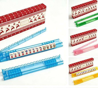 Jeu de Mahjong américain en acrylique rennes de Noël le plus populaire avec règle de mesure, multicolore, pour le jeu familial en intérieur
