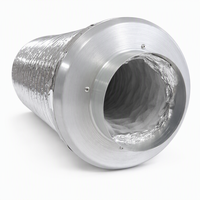 Qianjing XY-703 Silencieux acoustique flexible pour conduit, combinaison PVC/Foil d'aluminium/PET/Fibre de verre pour hôpitaux et zones de restauration - Personnalisable
