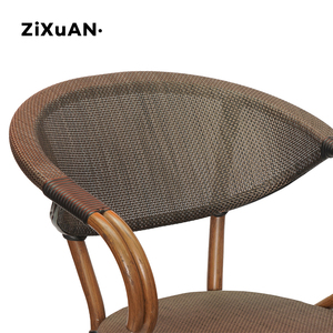 Mobilier <span class=keywords><strong>de</strong></span> <span class=keywords><strong>jardin</strong></span> extérieur français en fonte d'aluminium moderne, chaise <span class=keywords><strong>de</strong></span> café <span class=keywords><strong>de</strong></span> <span class=keywords><strong>jardin</strong></span> en rotin pe <span class=keywords><strong>de</strong></span> bistrot personnalisé en promotion - Product Image 6