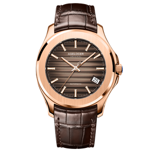 Montre <span class=keywords><strong>AGELOCER</strong></span> Original Baikal pour homme, grand calendrier, montre mécanique automatique formelle pour affaires, cadeau d'anniversaire pour homme - Product Image 3