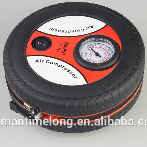 Mini Inflator Air Compressorรถยนต์อัตโนมัติแบบพกพาปั๊ม260PSI DC12V