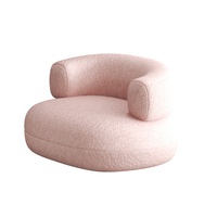 Meubles de salon luxueux et légers Prix de gros Excellent canapé-chaise simple en tissu rose confortable et personnalisé pour se détendre