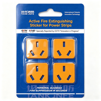 Autocollant anti-incendie microcapsule pour prises et barrettes, éteint automatiquement les incendies initiaux dans les cuisines, les chambres, les bureaux