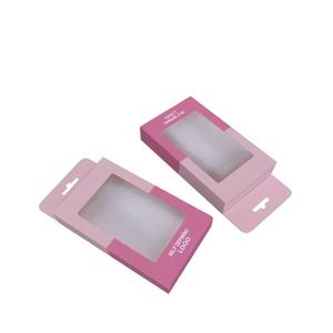 Boîte d'emballage de coque de téléphone en papier d'art de logo personnalisé d'usine boîtes de fenêtre transparentes emballage pour coques de téléphone avec trou de suspension - Product Image 3