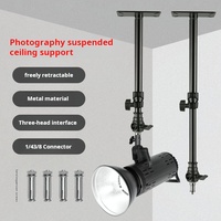 Support de plafond métallique réglable JIXIO pour panneau lumineux LED compatible avec les lampes flash pour la photographie et la vidéo