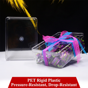 Vente en gros de boîtes transparentes rectangulaires, boîtes de rangement en plastique rigide de qualité alimentaire, et boîtes cadeaux pour noix sèches - Product Image 6