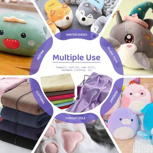 Stretchy Faux Mink Fur Fabric, 95% Polyester 5% Spandex, High Density 4-Way Stretch Material for Plush Toys & Garments - Product Image 2