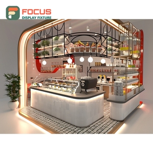 Estante de exhibición de café premium, estantería alta para granos, estante de exhibición de productos de roble natural - Product Image 1