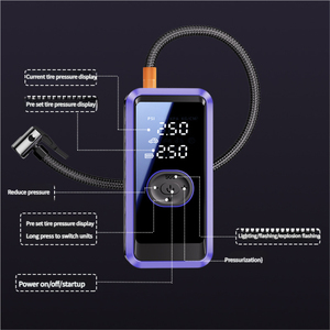 Mini compresseur de pneus de voiture électrique sans fil <span class=keywords><strong>Portable</strong></span> 150psi pompe gonflable sans fil avec moniteur de pression des pneus numérique ABS - Product Image 6