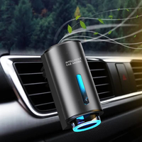 Diffuseur d'arômes pour voiture en métal avec démarrage/arrêt automatique, lumière d'ambiance LED, 3 niveaux réglables, alimentation USB, désodorisant, logo personnalisé