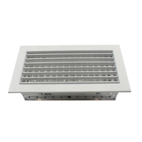 Grille de ventilation moderne en aluminium à double déflection pour climatisation avec OBD et lames réglables
