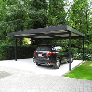 Abri de voiture en aluminium Makro, design simple, abri de jardin, <span class=keywords><strong>garage</strong></span>, auvent extérieur, toit incurvé mobile, abri de voiture, stationnement de voiture, taille personnalisable - Product Image 5