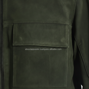 Veste de moto en cuir véritable suédé personnalisé, nouveau manteau élégant, bon marché, - Product Image 1