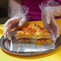 Papier d'emballage pour hamburger, épais, résistant à la graisse, imprimé sur mesure, enduit de PE |   Feuilles carrées jetables robustes pour snacks et burgers
