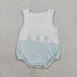 Mameluco para Bebé Recién Nacido, Mameluco sin Mangas para Niña, Mameluco con Estampado de Lunares y Cuadros - Product Image 2