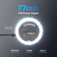 Soldes Exceptionnelles : Mini Anneau Lumineux Bicolore Rechargeable USB-C à Clipser pour Téléphone, Idéal pour les Appels Vidéo, le Streaming en Direct et le Maquillage