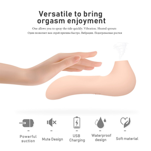 Vibratore Succhia Clitoride con Lingua Vibrante, Stimolatore per Clitoride e Vagina, Succhiatore per Capezzoli, Giocattolo Sessuale per Sesso Orale - Product Image 6