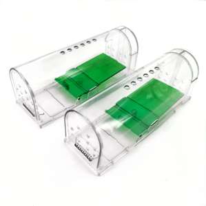 Chasse en plastique sans tuer les rats vivants attraper Smart Snap sans cruauté Tunnel <span class=keywords><strong>Rat</strong></span> <span class=keywords><strong>Cage</strong></span> rongeur souris pièges Station boîte pour intérieur - Product Image 4