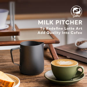 Pichet à vapeur économique en acier inoxydable 350ml 600ml <span class=keywords><strong>mousseur</strong></span> à lait barista pichet à café - Product Image 3