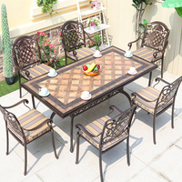 Mesa de azulejos de cerámica de aluminio fundido a presión