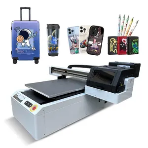 Bron Fabriek Verkoop Direct Uv-Inkt Brede Toepassingen Uv Flatbed Desktop Printer