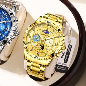 Montre à quartz <span class=keywords><strong>pour</strong></span> homme de marque haut de gamme, mode, affaires, étanche, avec date, multifonctionnelle - Product Image 2
