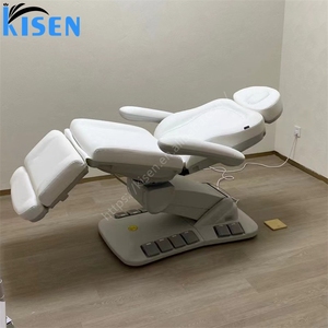 Table de massage électrique Kisen Modern Luxury à 4 moteurs, lit de cosmétologie pour salon de beauté avec commande au pied - Product Image 6