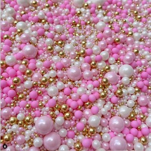 Perles de sucre comestibles en vrac de 500 g, décorations pour gâteaux, pépites dorées, fournitures de boulangerie - Product Image 5