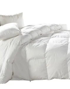 Venta al por mayor Funda de almohada 80x80-Tela blanca de satén para cama de hotel de lujo, 100% algodón peinado, 80X80, 200X183, venta al por mayor