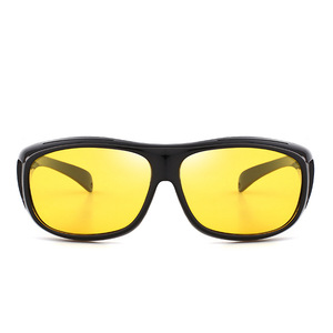 Özel Logolu Unisex Gece Araba Sürüş Gözlüğü Sarı Lensli Gece Görüşü Polarize Hafif UV400 Konforlu - Product Image 4